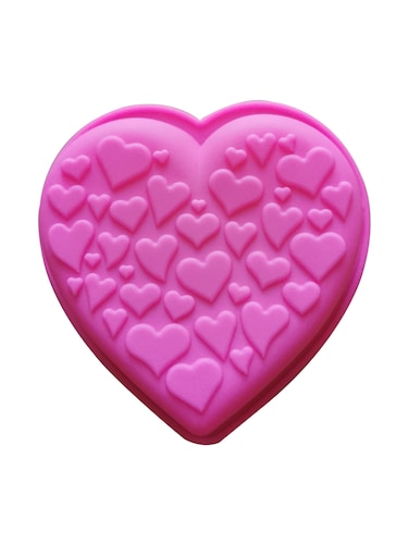 Pink Silicone Heart shaped Cake Mold – Non-Stick, Food-Grade Silicone for Muffins, Cupcakes, and Cakes, Reusable Pink Silicone Mould for Muffins, Cupcakes, and Rainbow Cakes