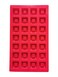 Red Silicone Soap Molds, 28-Cavity Rectangle Shape for Baking, Rectangle Silicone Molds for Baking Soap and Mousse