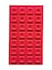 Red Silicone Soap Molds, 28-Cavity Rectangle Shape for Baking, Rectangle Silicone Molds for Baking Soap and Mousse