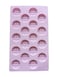 Pink 18-Cavity Silicone Mini Waffle Mold – Non-Stick Baking Mold for Candy, Cookies, Durable Non-Stick Silicone Waffle Mold