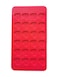 Red Silicone Heart-Shaped Muffin Pan - 24-Cavity Non-Stick Mold for Cakes Candies Chocolate Jelly and DIY Desserts