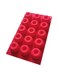 Red Silicone Mini Cake Baking Tray - Non-Stick Mold for Cupcakes, Brownies, Muffins, and Puddings