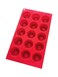 Red Silicone Mini Cake Baking Tray - Non-Stick Mold for Cupcakes, Brownies, Muffins, and Puddings