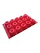 Red Silicone Mini Cake Baking Tray - Non-Stick Mold for Cupcakes, Brownies, Muffins, and Puddings