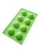 Non-Stick Silicone Half Sphere Molds for Jelly and Cakes-Semi-Circular Silicone Molds for Jelly, Cakes, and Desserts (Green)