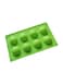 Non-Stick Silicone Half Sphere Molds for Jelly and Cakes-Semi-Circular Silicone Molds for Jelly, Cakes, and Desserts (Green)