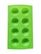 Non-Stick Silicone Half Sphere Molds for Jelly and Cakes-Semi-Circular Silicone Molds for Jelly, Cakes, and Desserts (Green)
