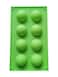 Non-Stick Silicone Half Sphere Molds for Jelly and Cakes-Semi-Circular Silicone Molds for Jelly, Cakes, and Desserts (Green)