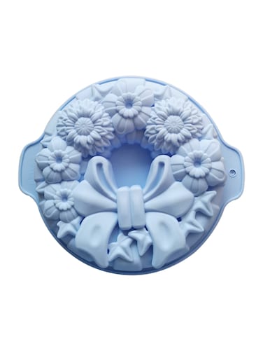 Blue Bow Tie Flower Silicone Mold   Non-Stick, Food-Grade for Baking &amp; Desserts