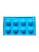 Blue 8-Cavity Silicone Half-Sphere Mold – Non-Stick Baking Essentials, Half-Sphere Design