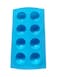 Blue 8-Cavity Silicone Half-Sphere Mold – Non-Stick Baking Essentials, Half-Sphere Design
