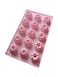 Pink Multifunctional Silicone Mould: 15 Cavity Tray for Mini Cakes, Muffins, Brownies, Ice Cubes, and Chocolates in 3 Creative Shapes