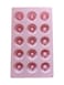 Pink Multifunctional Silicone Mould: 15 Cavity Tray for Mini Cakes, Muffins, Brownies, Ice Cubes, and Chocolates in 3 Creative Shapes