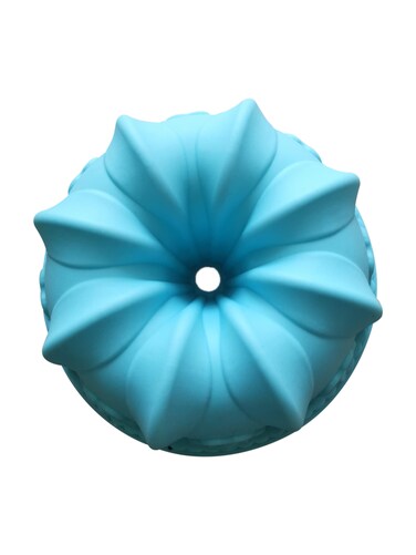 Blue Swirl Design Silicone Cake Mold – Heat Resistant,Professional-Grade Blue Silicone Cake Mould-Easy Release