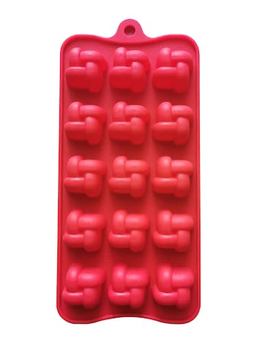 Red Rope Chocolate Silicon Mold, Perfect for Creating Intricate Detailed Chocolate Designs with Ease and Precision for Special Occasions
