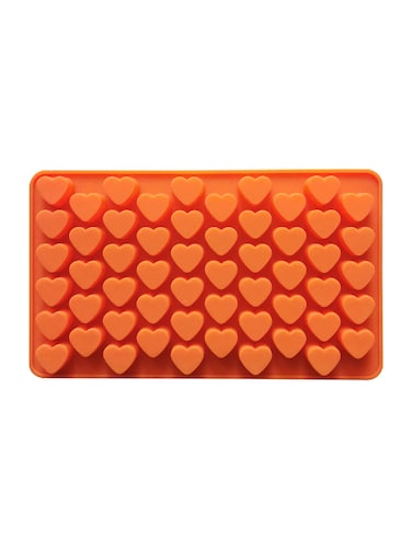 Premium Red Silicone Heart Mold - Perfect for Desserts and Baking, Versatile Heart-Shaped Red Silicone Mold for Chocolates and Cakes