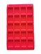 Red Silicone Candy Mold &ndash; 20-Count Building Block Design for Creative Candy Makers