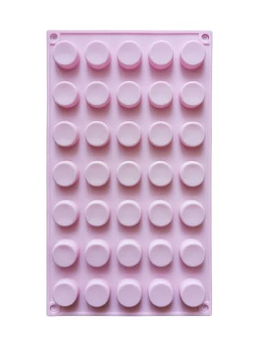 35-Cavity Silicone Circle Mold for Baking and Cake Decorating Supplies, Multi-Cavity Fondant &amp; Cake Decoration Supplies