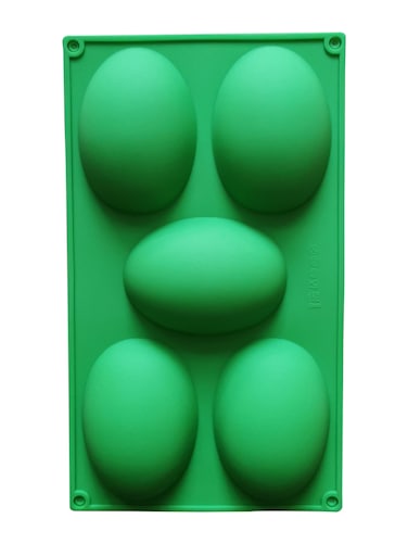 Durable Silicone Mold for Creative Five Easter Egg Shapes - Ideal for Baking and Crafting,Easter Egg Silicone Mould with 5 Unique Patterns - Perfect for Festive Treats and Fun(Green)