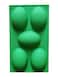 Durable Silicone Mold for Creative Five Easter Egg Shapes - Ideal for Baking and Crafting,Easter Egg Silicone Mould with 5 Unique Patterns - Perfect for Festive Treats and Fun(Green)