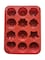 12-Cavity Silicone Mold for Moon Cake and Ice Cube Decoration, Moon Cake Decorating, Cavity Silicone Mold for Ice Cube