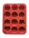 12-Cavity Silicone Mold for Moon Cake and Ice Cube Decoration, Moon Cake Decorating, Cavity Silicone Mold for Ice Cube