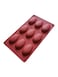 Non-Stick Silicone  Mold: Seashell Shape for Baking Cakes, Biscuits, Set of 1, Brown Color