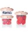 DELFINO Baby Food Container, DELFINO 3 Pack 100% Airtight Leak-Proof with Measurement Indication Plastic Baby Food Storage Box for Fruit Puree Yogurt (60 ml, 120 ml, 200 ml)