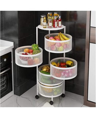 Gstorm Rotating Vegetable Rack Floor  5 Tier