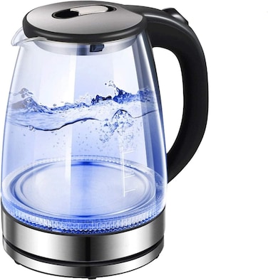 GStorm High Borosilicate Glass and Stainless Steel + ABS 2.0 L Electric Kettle