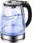 GStorm High Borosilicate Glass and Stainless Steel + ABS 2.0 L Electric Kettle