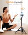 EUCOS 62" Phone Tripod, Tripod for iPhone &amp; Selfie Stick with Remote, Extendable Cell Phone Stand &amp; Ultimate Phone Holder, Solidest Phone Stand Compatible with iPhone/Android