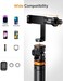 EUCOS 62" Phone Tripod, Tripod for iPhone &amp; Selfie Stick with Remote, Extendable Cell Phone Stand &amp; Ultimate Phone Holder, Solidest Phone Stand Compatible with iPhone/Android