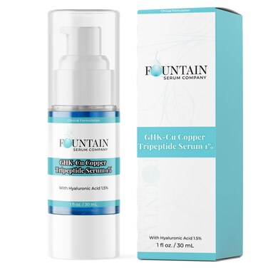 Buy GHK-Cu Copper (1%) Tripeptide Serum with Hyaluronic Acid (1.5%) - Face and Scalp Serum Online
