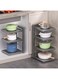 Pot Rack, Household Floor-To-Ceiling Multi-Layer Storage Rack, Foldable Multi-Function Storage Pot Rack, Sink Countertop Gap Storage Rack