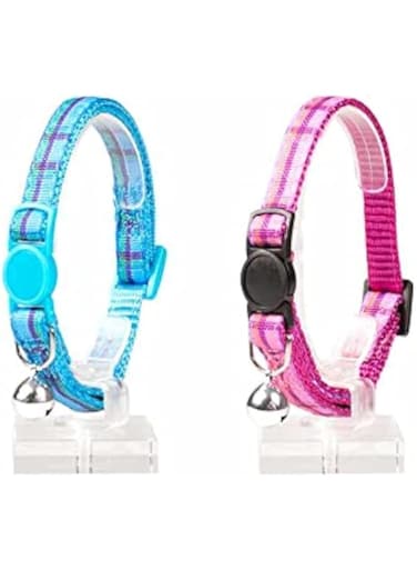 duvoplus Duvo+ Cat Collar Tartan Nylon Mixed Colors 20-30cm / 10Mm