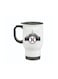 Initial Monogram Travel Mug with Dubai Skyline Design