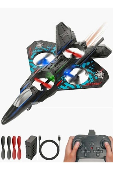 RC Aeroplane 2.4GHz Remote Control L0712 Quadcopter Floating Fighter Plane &ndash; RTF Airplane Toy with