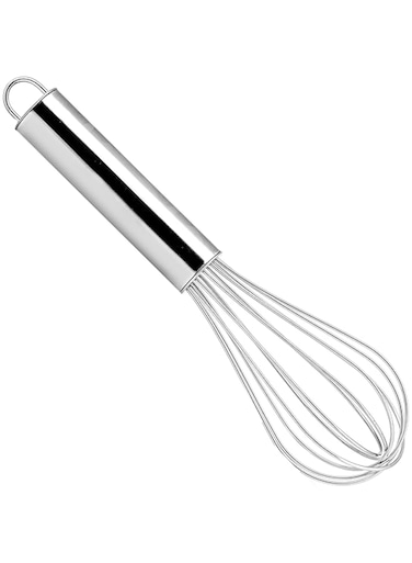 Royalford Stainless Steel Balloon Whisk - Egg Frother, Milk Beater, Kitchen Utensil for Blending Whisking Beating Mixing Whipping &amp; Stirring - 10 inch.