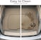 Auto Family Car Boot Mat, Heavy Duty Waterproof Trunk Liner, Anti-Slip Rubber Cargo Mat, Trimmable Automotive Floor Mats Dustproof, Suv Trunk Mat, Car Interior Protector (Beige-Classic)