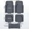 Auto Family 76 * 54cm 5 Pcs Set Car Floor Mats, Premium Rubber Anti-Slip Waterproof Car Mats with Cargo Liner, All Weather Front, Rear &amp; Center Mats, Floor Liner Car Accessories (Grey)