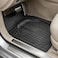 Auto Family 78 * 54cm 3 Pcs Set Car Floor Mats, Premium Rubber Anti-Slip Waterproof Car Mats with Cargo Liner, All Weather Front and Rear Connected Mats, Floor Liner Car Accessories (Black)