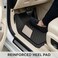 Auto Family 74 * 49cm 5 Pcs Set Car Floor Mats, Premium Rubber Anti-Slip Waterproof Car Mats with Cargo Liner, All Weather Front, Rear &amp; Center Mats, Floor Liner Car Accessories (Black)