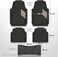 Auto Family 74 * 49cm 5 Pcs Set Car Floor Mats, Premium Rubber Anti-Slip Waterproof Car Mats with Cargo Liner, All Weather Front, Rear &amp; Center Mats, Floor Liner Car Accessories (Black)