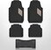 Auto Family 74 * 49cm 5 Pcs Set Car Floor Mats, Premium Rubber Anti-Slip Waterproof Car Mats with Cargo Liner, All Weather Front, Rear &amp; Center Mats, Floor Liner Car Accessories (Black)