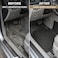 Auto Family 70 * 50cm 5 Pcs Set Car Floor Mats, Premium Rubber Anti-Slip Waterproof Car Mats with Cargo Liner, All Weather Front, Rear &amp; Center Mats, Floor Liner Car Accessories (Black)