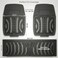 Auto Family 72 * 50cm 3 Pcs Set Car Floor Mats, All Weather Rubber/TPE Anti-Slip Waterproof Floor Liners &amp; Built-in Heel Pad, Front and Rear Full Coverage Mat (Black)