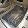 Auto Family 72 * 50cm 3 Pcs Set Car Floor Mats, All Weather Rubber/TPE Anti-Slip Waterproof Floor Liners &amp; Built-in Heel Pad, Front and Rear Full Coverage Mat (Grey)