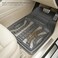 Auto Family 72 * 50cm 3 Pcs Set Car Floor Mats, All Weather Rubber/TPE Anti-Slip Waterproof Floor Liners &amp; Built-in Heel Pad, Front and Rear Full Coverage Mat (Grey)