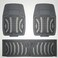 Auto Family 72 * 50cm 3 Pcs Set Car Floor Mats, All Weather Rubber/TPE Anti-Slip Waterproof Floor Liners &amp; Built-in Heel Pad, Front and Rear Full Coverage Mat (Grey)